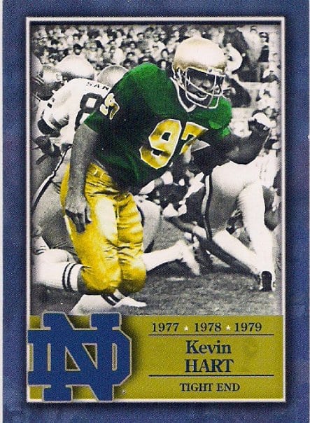 Kevin Hart-Notre Dame Football Card